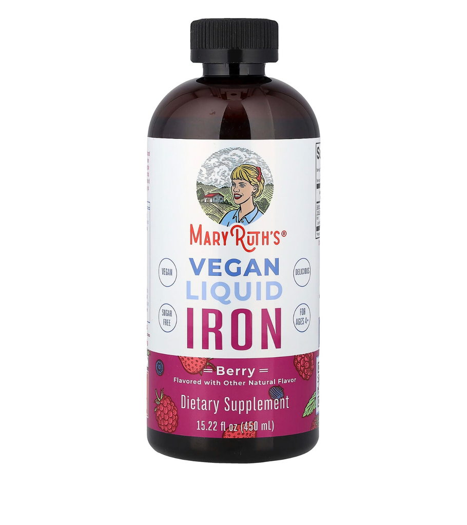 Vegan Liquid Iron, For Ages 4+, Berry,
