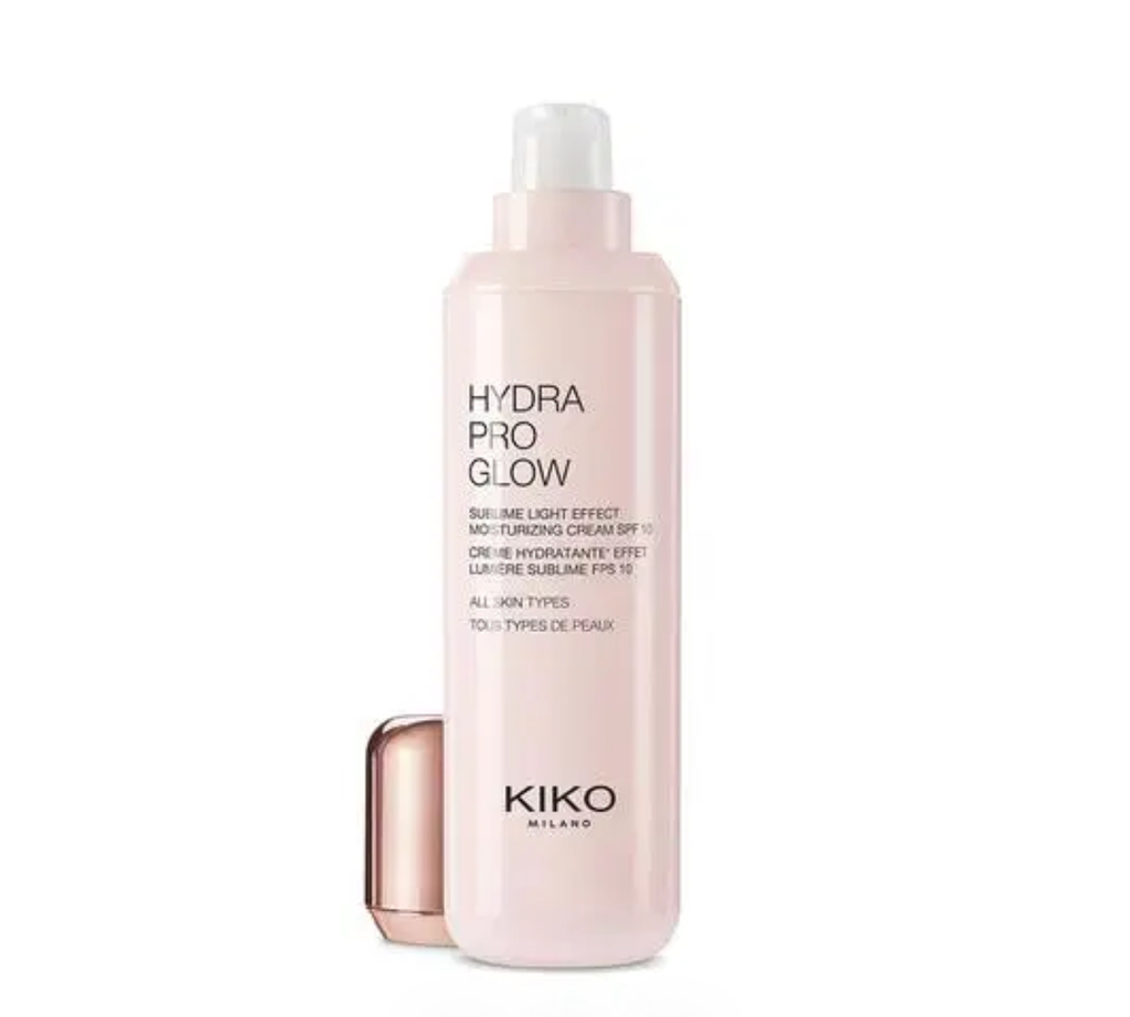 Kiko Hydra Pro Glow Hyaluronik asit içeren aydınlatıcı nemlendirici krem - SPF 10