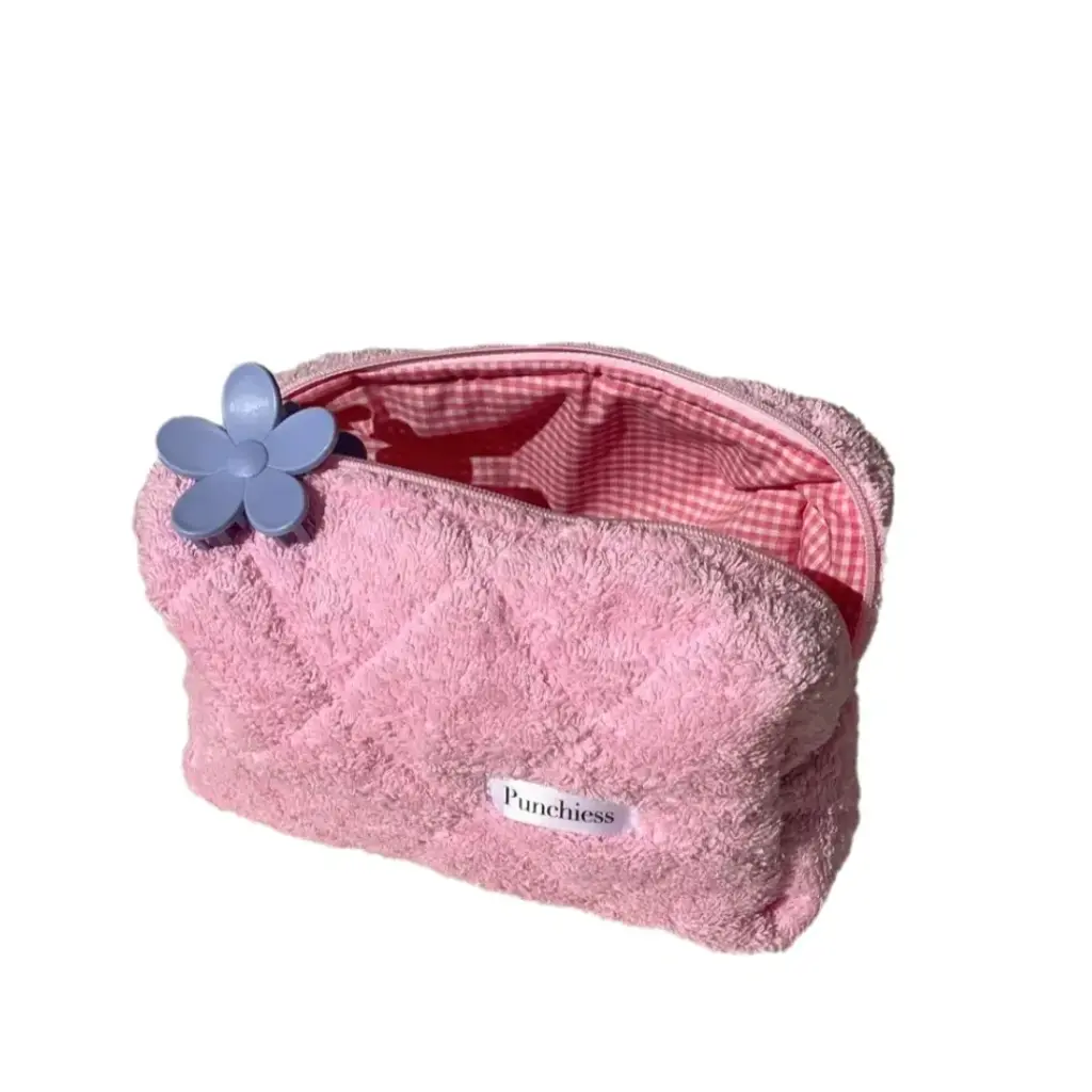 Punchiess
Towel Makeup Bag (Pink)