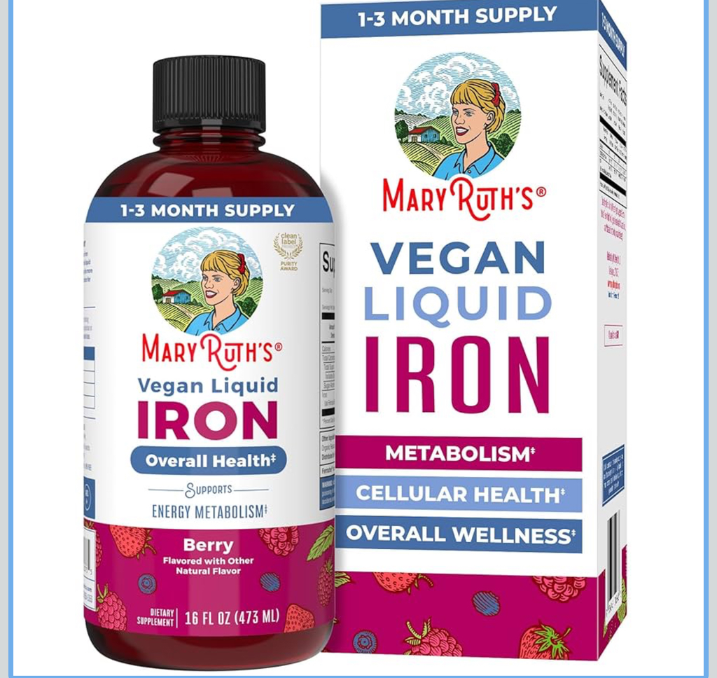 MaryRuth Organics Iron Supplement for Women Men & Kids