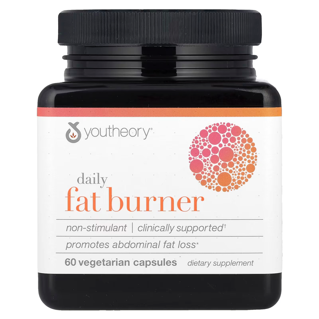 Youtheory Daily Fat Burner, 60 Vegetarian Capsules