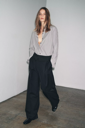 Zara Flowy shirt with lapel collar and long cuffed sleeves