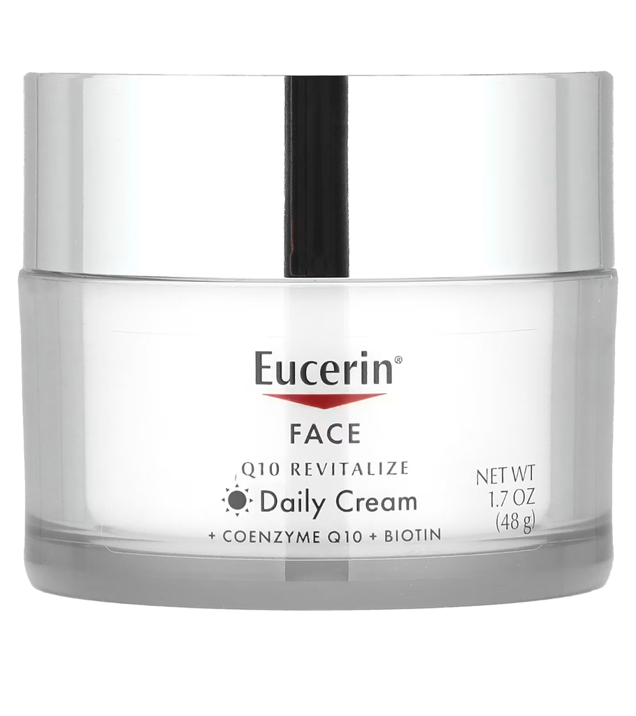 Eucerin Face, Q10 Revitalize Daily Cream, Fragrance Free,