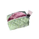 Punchiess

Pistachio Green Checkered Makeup Bag

