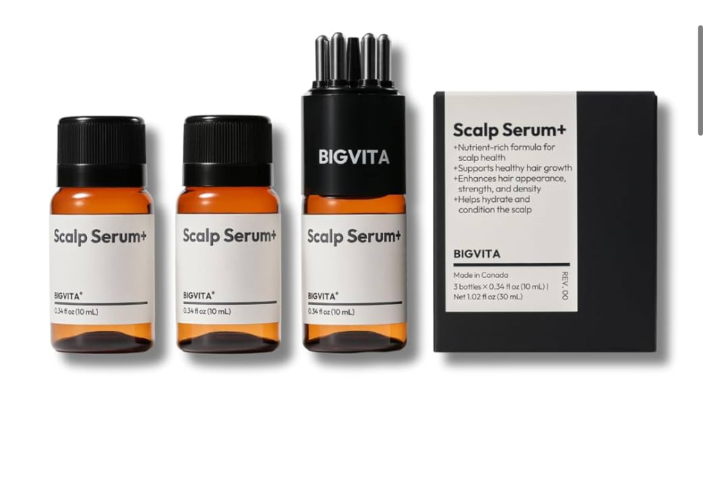 BIGVITA Scalp Serum + | Scalp Massager Applicator for Thicker
