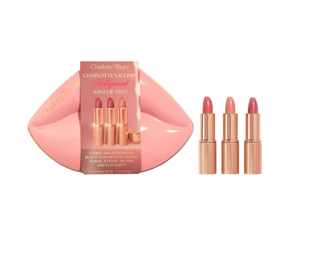  CHARLOTTE TILBURY Mini Iconic Hollywood Lipstick Trio Gift Set