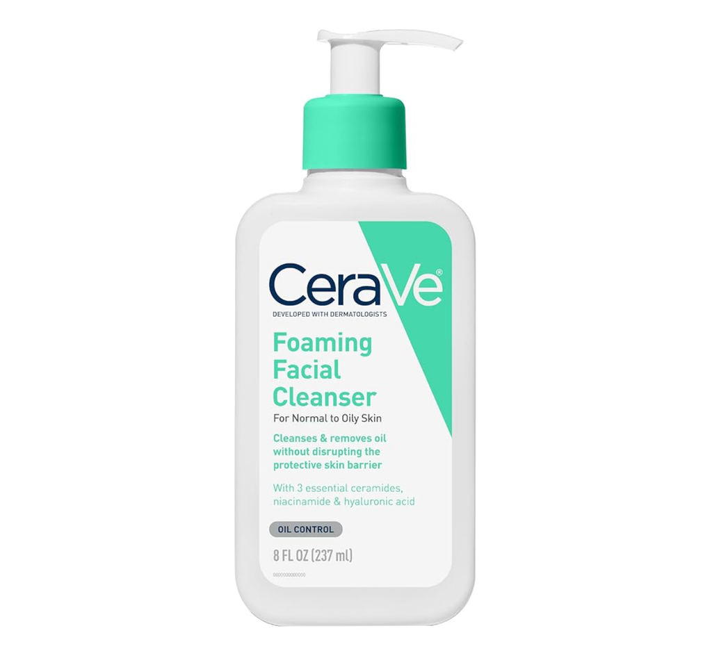 CeraVe Foaming Facial Cleanser Daily Face Wash for Oily Skin