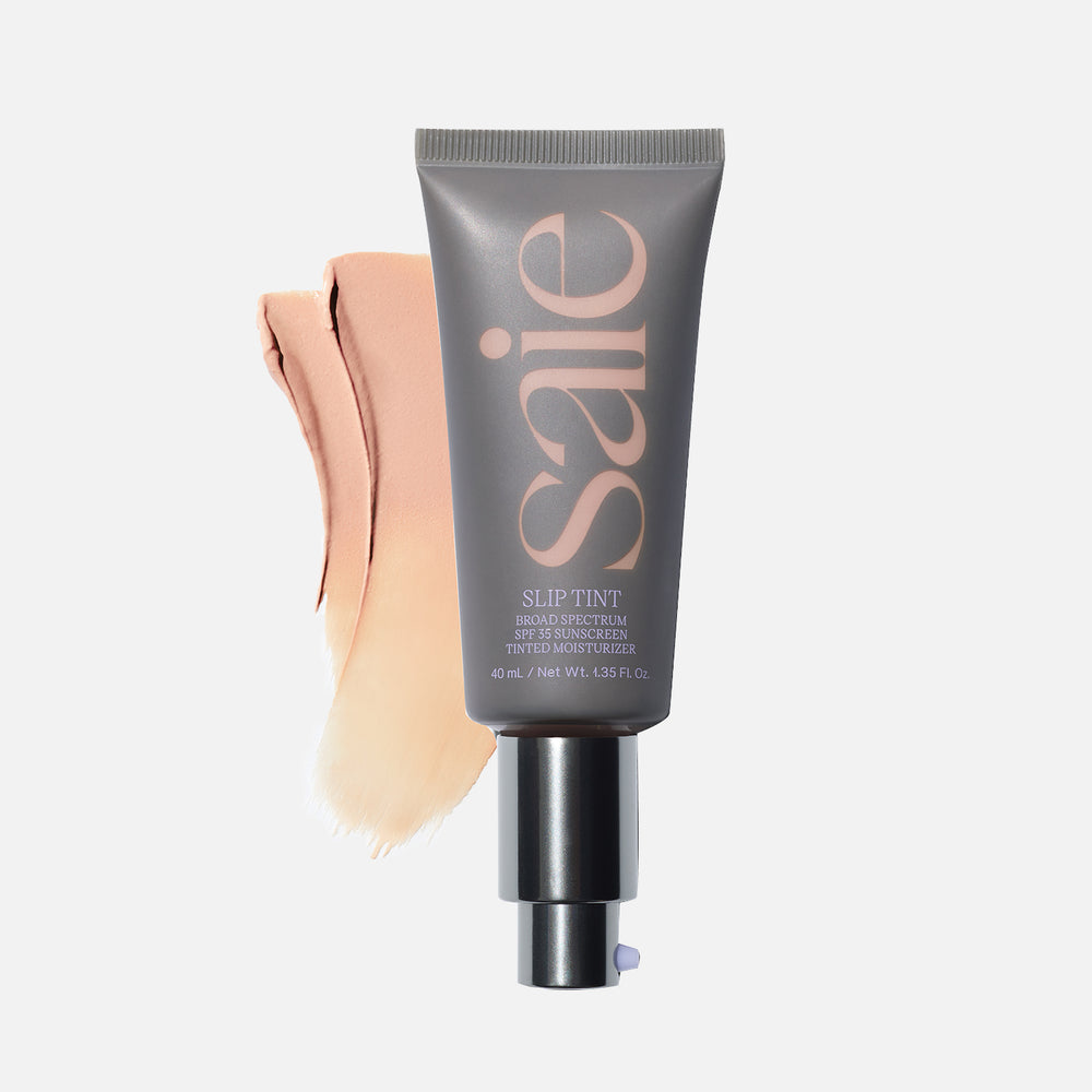 SAIE Slip Tint - Lightweight Tinted Moisturizer with Mineral Zinc SPF 35 and Hyaluronic Acid