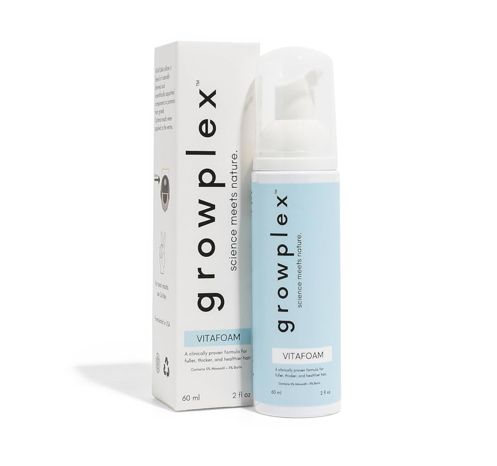 GROWPLEX Vitafoam 5% Minoxidil Foam for Men & Women