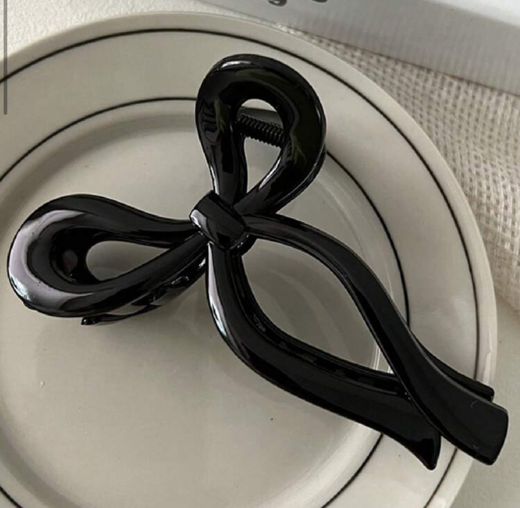 Women’s high ponytail bow hair clip