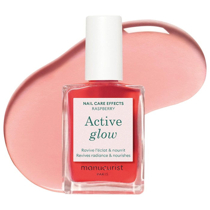 manucurist  Active Glow™ Raspberry Nourishing Treatment Nail Polish
