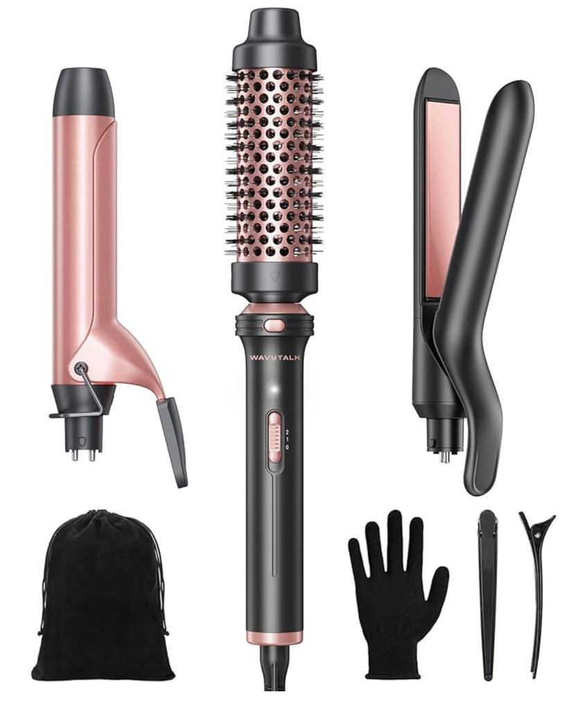 Wavytalk 3 in 1 Curling Wand Set, Multi Curl