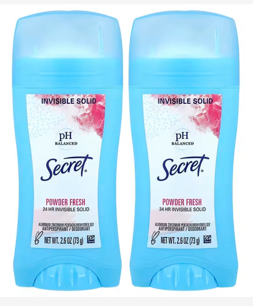 Secret pH Balanced Invisible Solid, Antiperspirant Deodorant