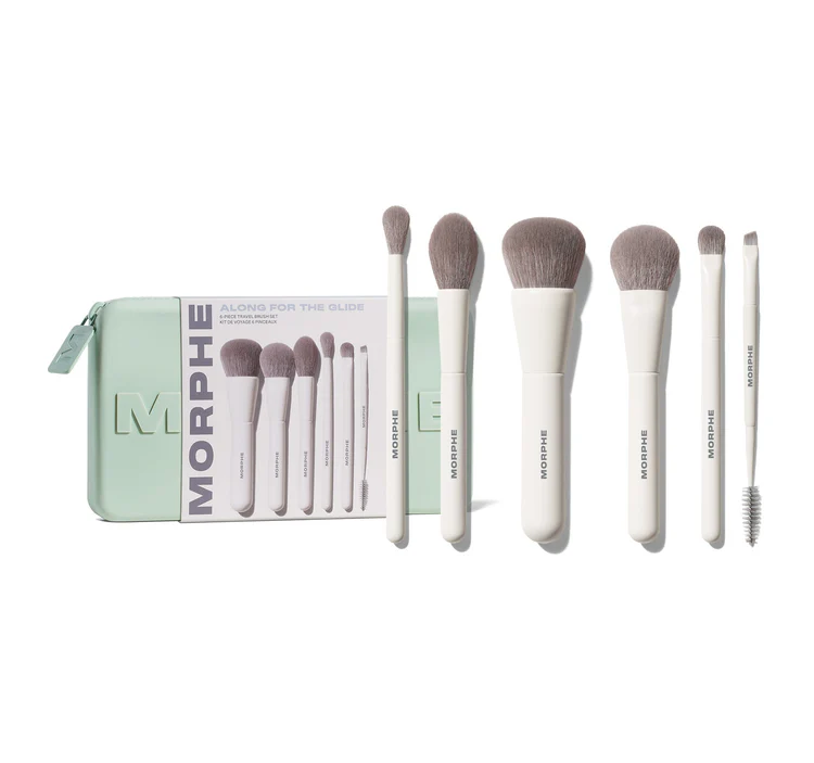 Morphe ALONG FOR THE GLIDE 6-PIECE TRAVEL BRUSH SET
