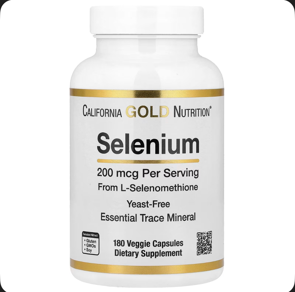 Selenium, Yeast-Free, 200 mcg, 180 Veggie Capsules