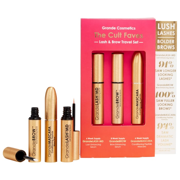 Grande Cosmetics  Mini Cult Faves Lash and Brow Serum Set