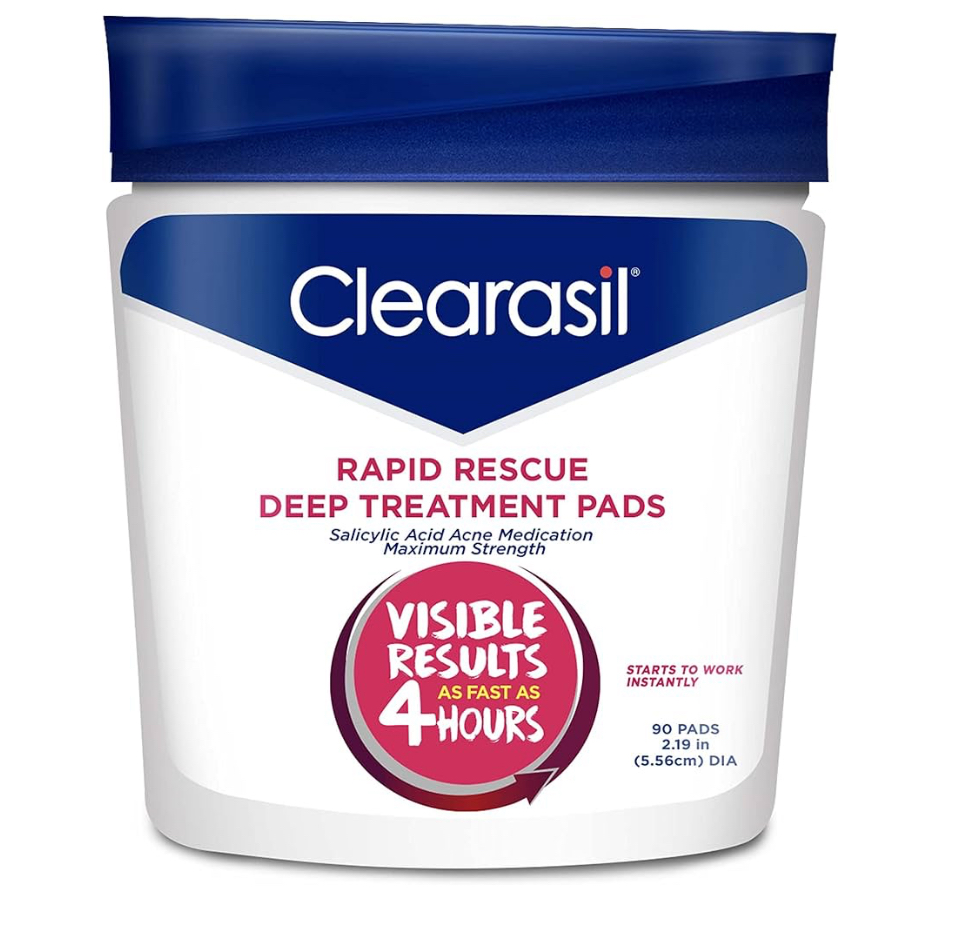 Clearasil Rapid Rescue Deep Treatment Acne Face Pads