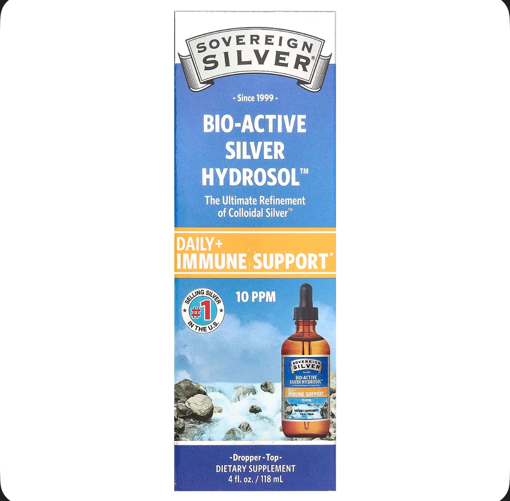 Sovereign Silver Bio-Active Silver Hydroso|™ Dropper-Top, 10 PPM