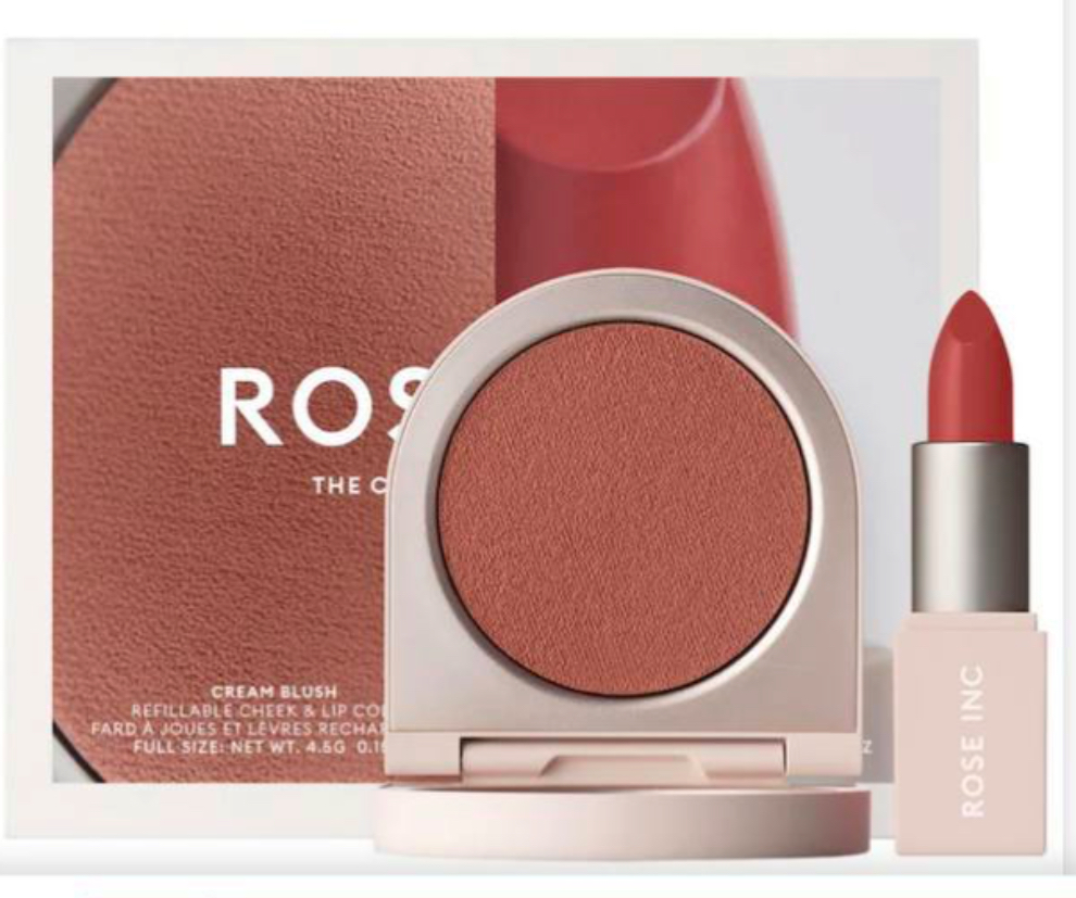 ROSE INC The Cream Color Lip & Cheek Set 
