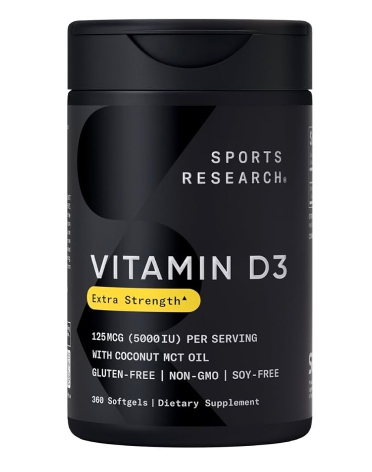 Sports Research® Vitamin D3 w/Coconut MCT Oil