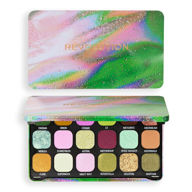 Revolution Forever Flawless Shadow Palette Astro Nova Green