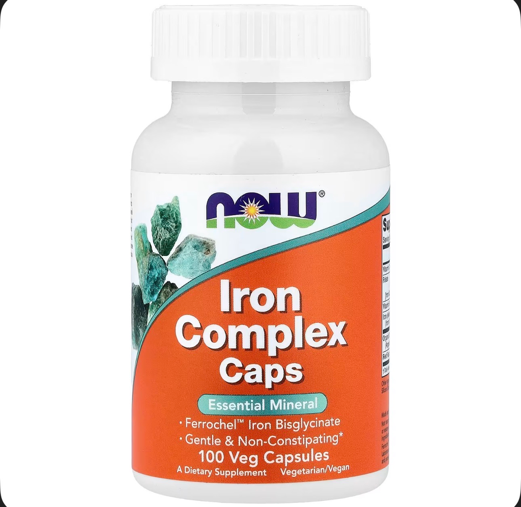 Now food iron complex caps 