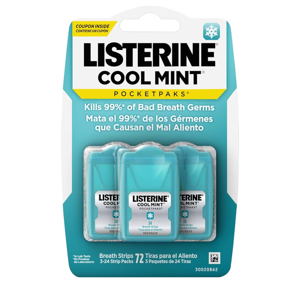 Listerine PocketPaks - Tiras de aliento de menta fresca