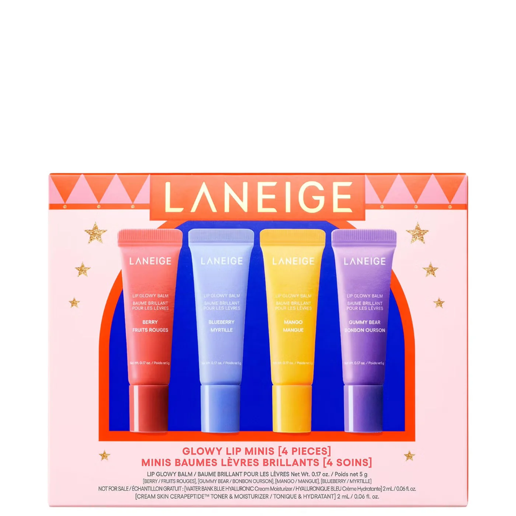 Laneige glowy mini lip balm set