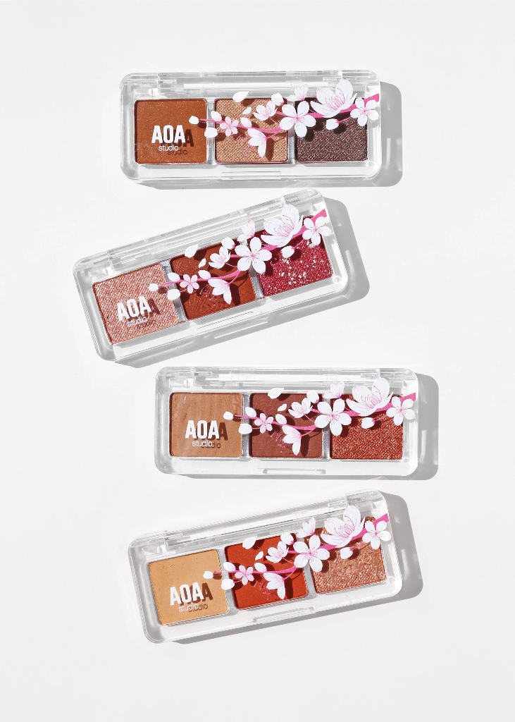Shopmissa AOA CHERRY BLOSSOM 3-COLOR EYESHADOW PALETTES