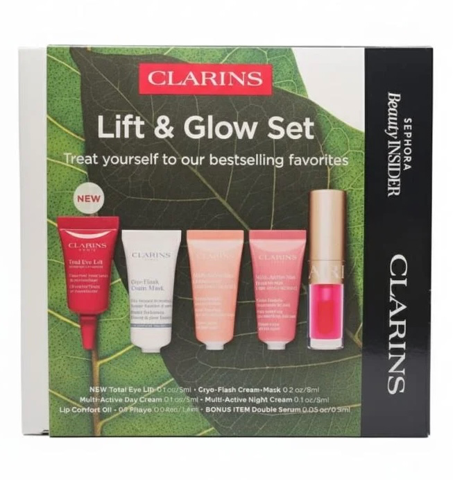 CLARINS Lift & Glow Set Treat yourself to our bestselling favorites