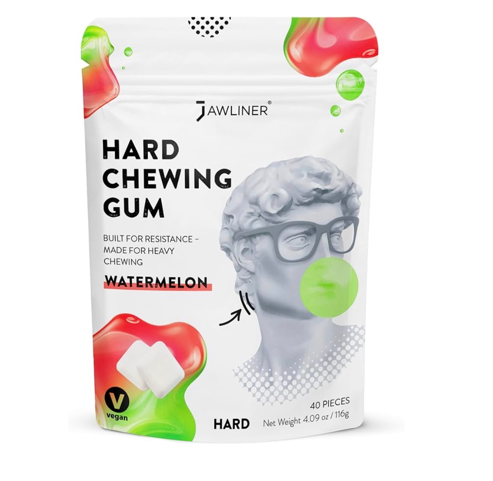 Jawliner® Hard Jawline Gum for Facial Fitness