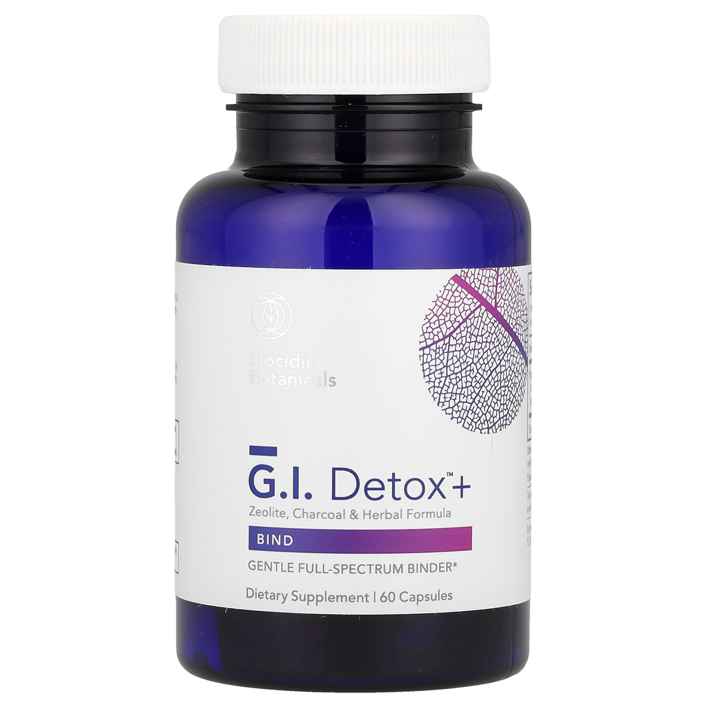 G.I. Detox™ +, Zeolite, Charcoal & Herbal Formula, 60 Capsules
