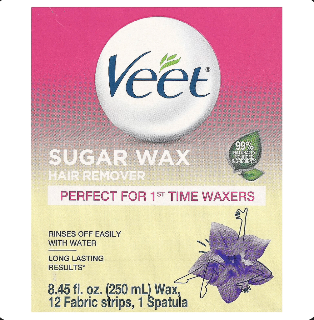 Veet Sugar Wax Hair Remover Essential Oils & Floral Vanilla
