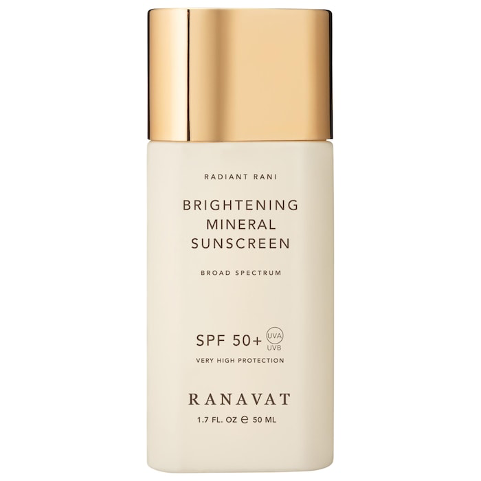 RANAVAT Daily Brightening Mineral Face Sunscreen, SPF 50+ with Saffron for Dark Spots and Squalane for Moisture
