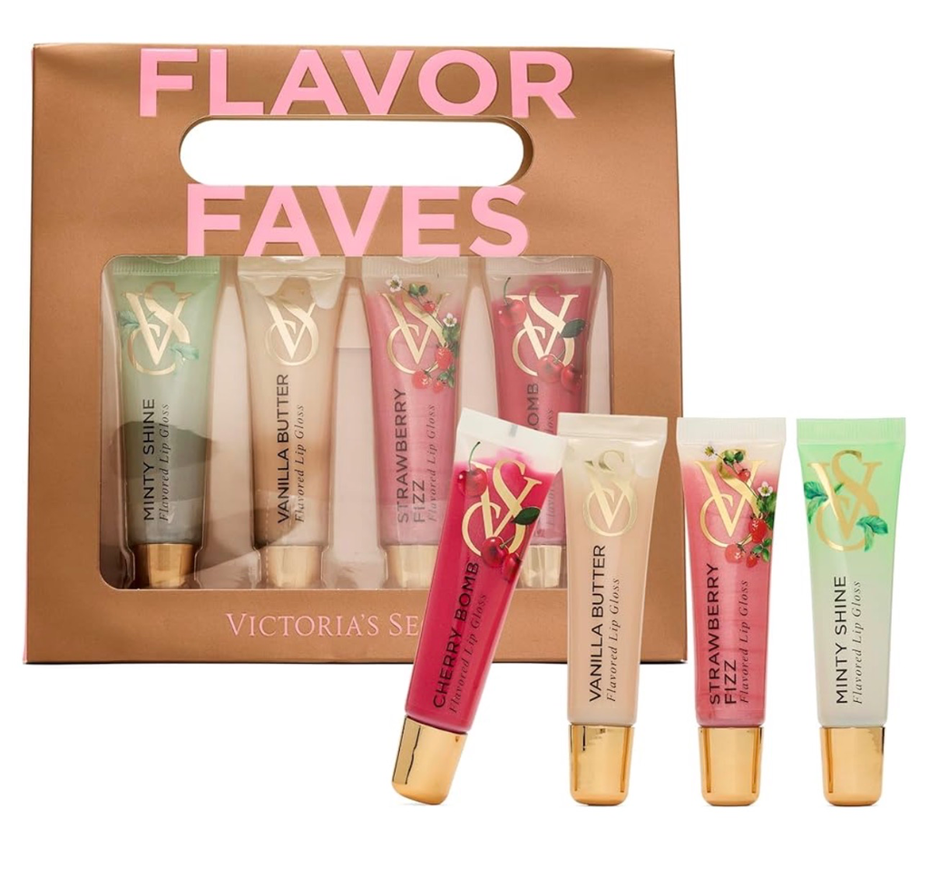 Victoria's Secret 4-Piece Flavor Favorites Lip Gloss Gift Set