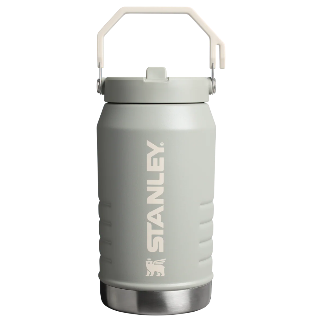 The IceFlow™ Flip Straw Jug (64oz, Sage Grey)
