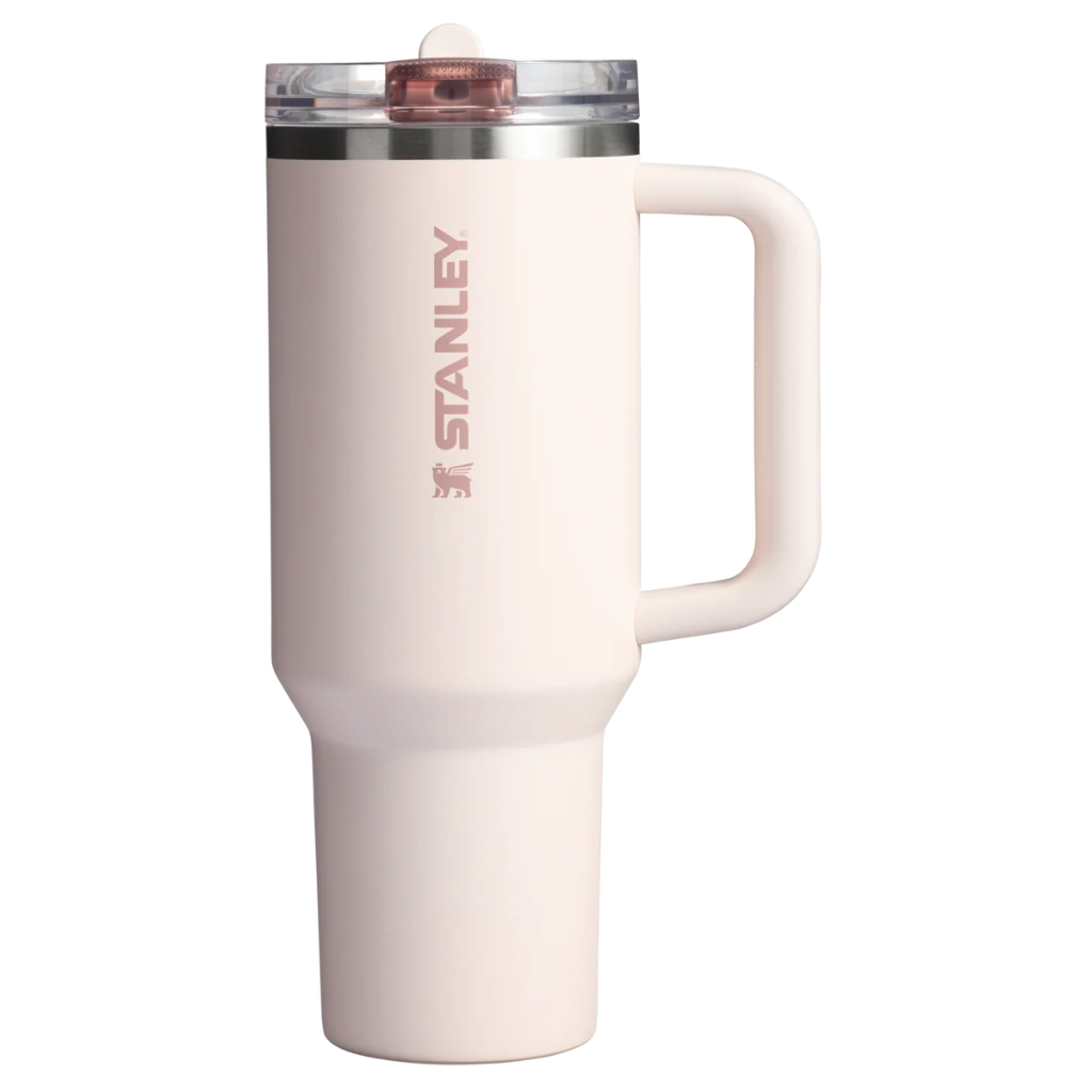 THE MESSI X STANLEY QUENCHER PROTOUR FLIP STRAW TUMBLER  (40 Oz, Rose Quartz)