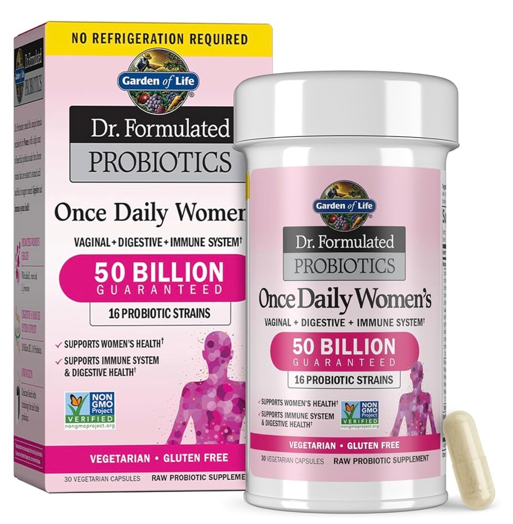 Garden of Life Once Daily Dr. Formulated Probiotics for Women 50 Billion CFU 16 Probiotic