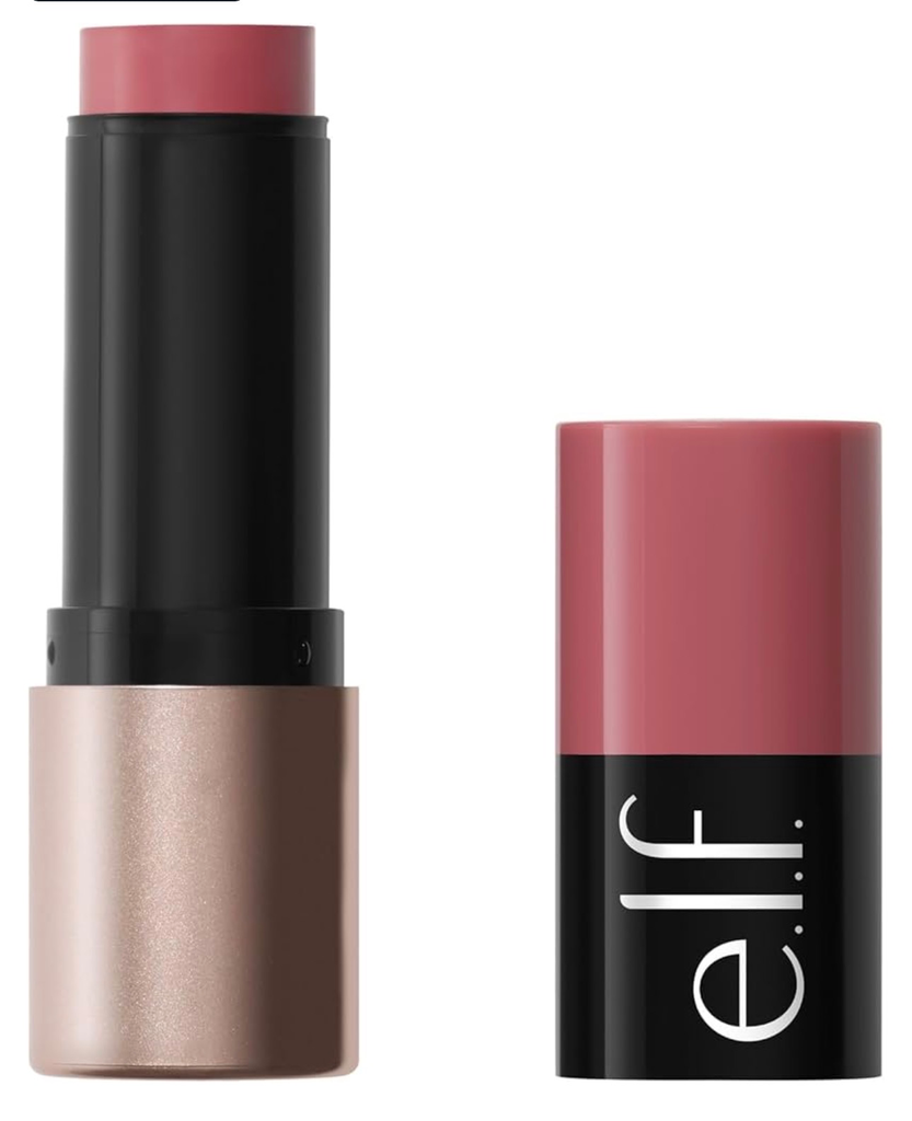 elf  Soft Glam Cream Blush Stick, Buildable Cream Blush for A Natural Flush & Satin Finish
