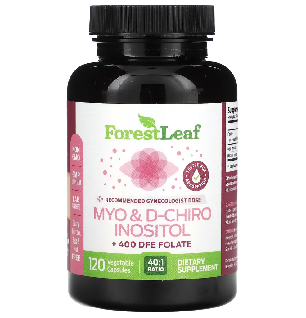 Forest Leaf Myo & D-Chiro Inositol 120 Vegetable Capsules