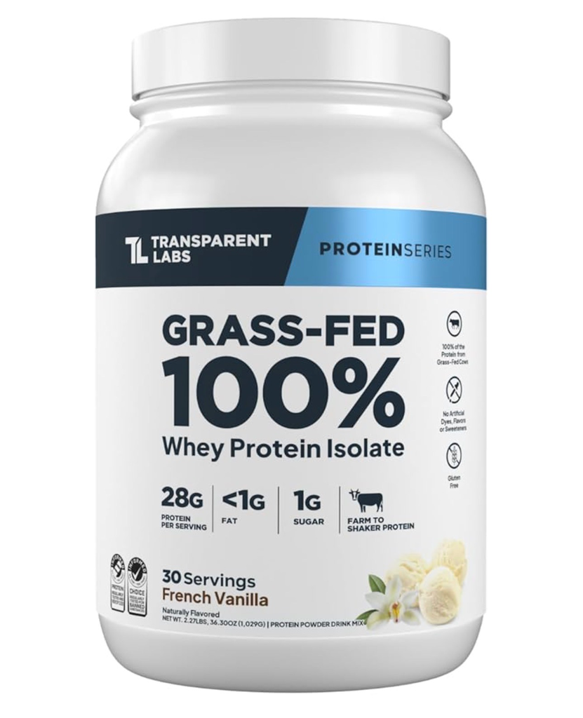 Transparent Labs Grass-Fed Whey Protein Isolate