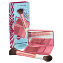 SEPHORA COLLECTION BLUSH BLUSH GLOW CHEEK PALETTE & BRUSH SET