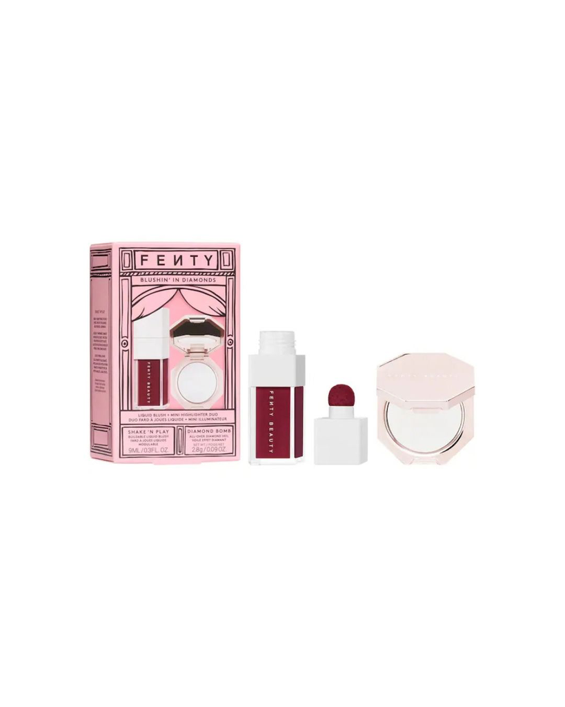Fenty Beauty Blushin' In Diamonds Liquid Blush + Highlighter Duo​ Makeup Gift Set