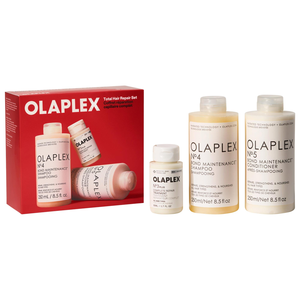Olaplex Total Hair Repair Pre-Shampoo Treatment, Shampoo & Conditioner Gift Set