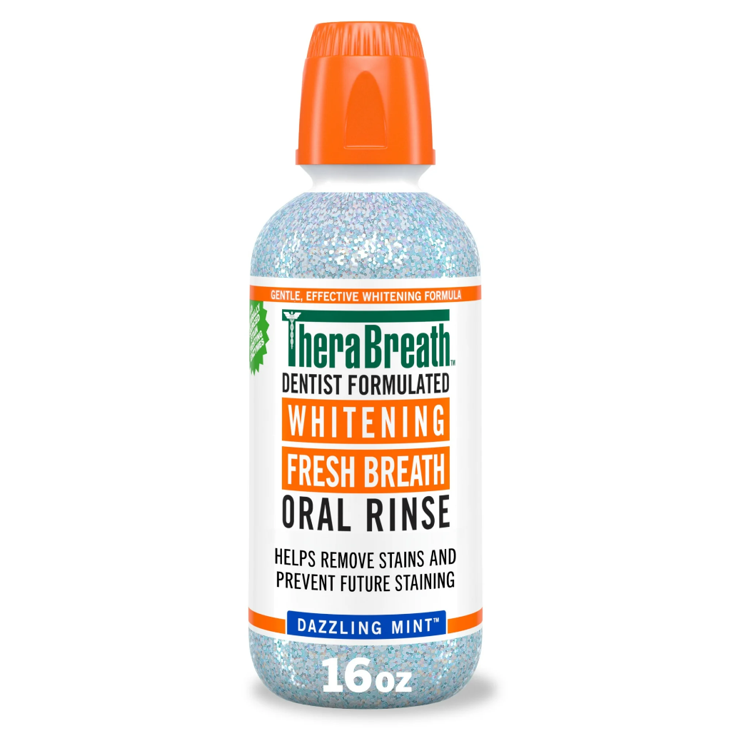 TheraBreath Whitening Mouthwash Dazzling Mint
