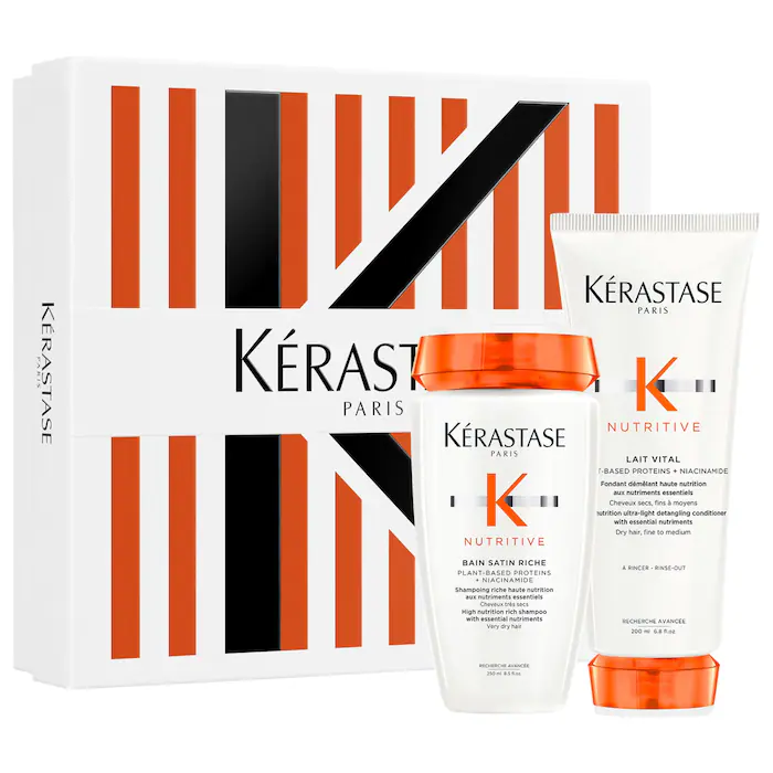 Kérastase  Nutritive Hydrating Shampoo & Conditioner Haircare Set for Dry Hair 