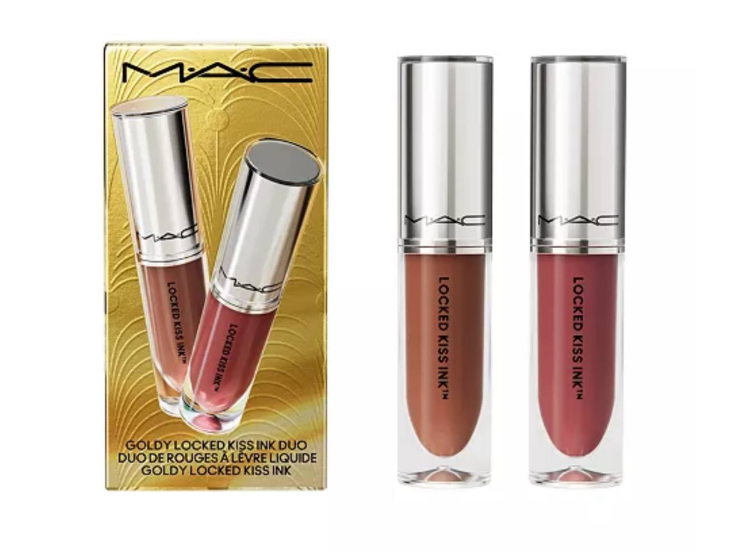 MAC 2-Pc. Goldy Locked Kiss Ink Liquid Lipstick Gift Set