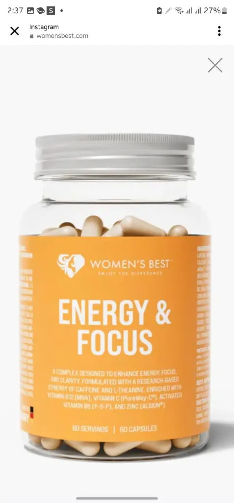 Womens best Energy & Focus Capsules