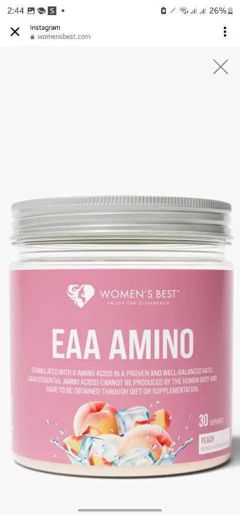 Womens best EAA Amino (peach) 