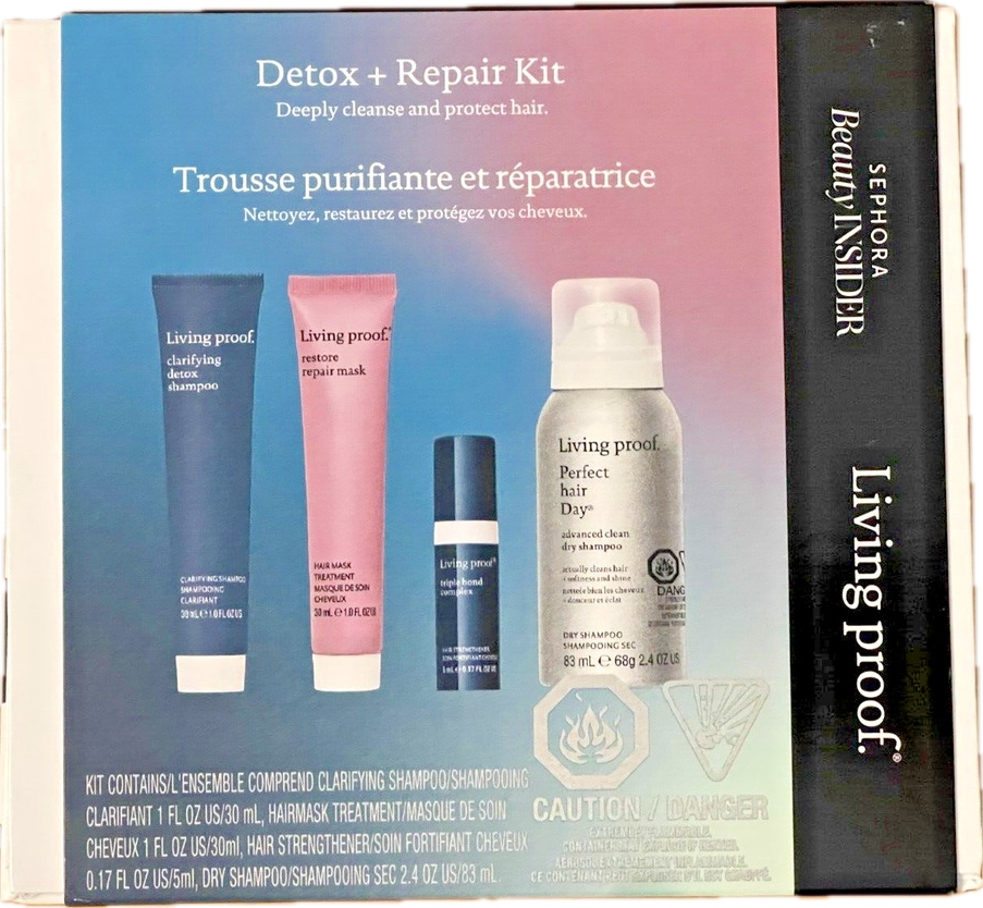 Sephora Beauty INSIDER Living proof Detox + Repair Kit